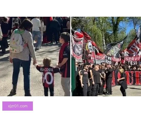 约4000名米兰球迷周六前往训练基地为球队加油助威超出预期人数